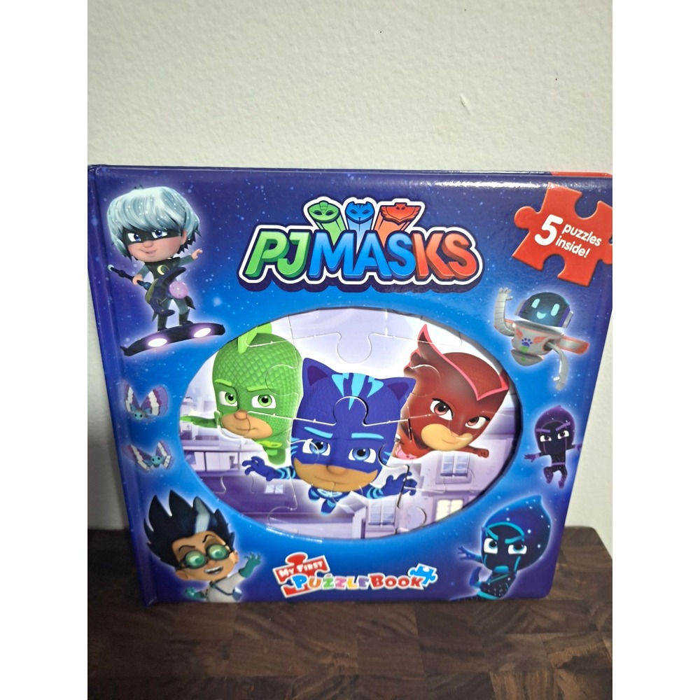 PJ Masks My First Puzzle Book Hardcover 5 Puzzles Inside Catboy Owlette Gekko